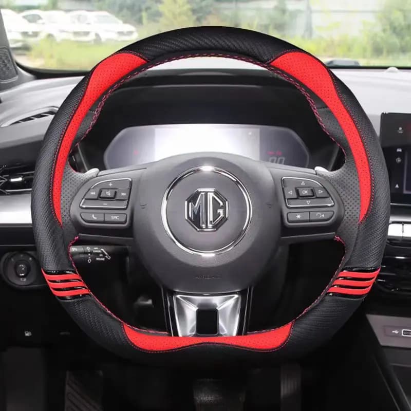 Coprivolante per Auto a forma di D in pelle microfibra per MG ZS HS 2017 2018 2019 2020 MG GS 2016-2020 eHS 2020 accessori Auto