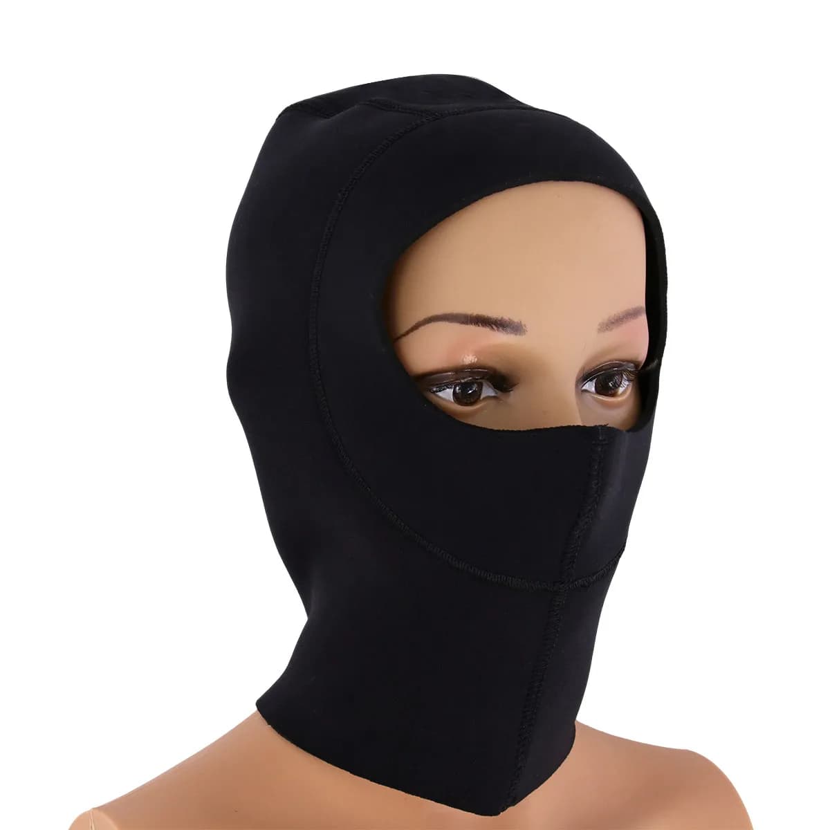 Sun Block Diving Hood Size L Black Thermal Surfing Swimming Snorkeling Cap Uv Protection Sea Defense Wetsuit Hat