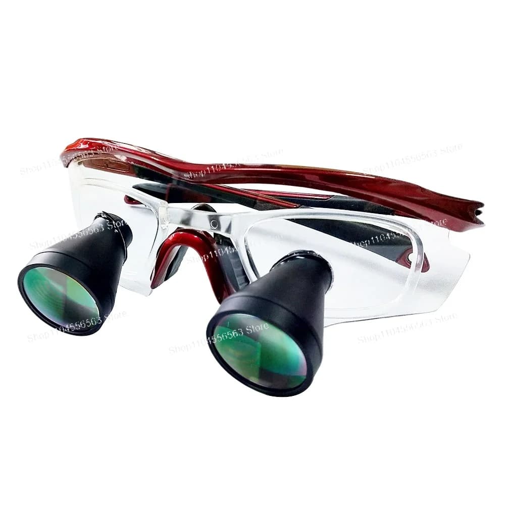 Lente d'ingrandimento binoculare con distanza di lavoro 330-460 mm, 2.5X 3.5X, con fascia per la testa.