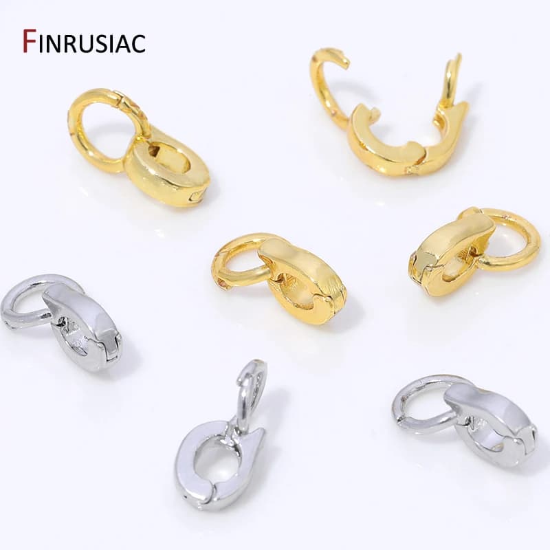 14K gold plated brass reinforced pendant connector for jewelry creation, jewelry bail, supplies for creating DIY necklace bracelets