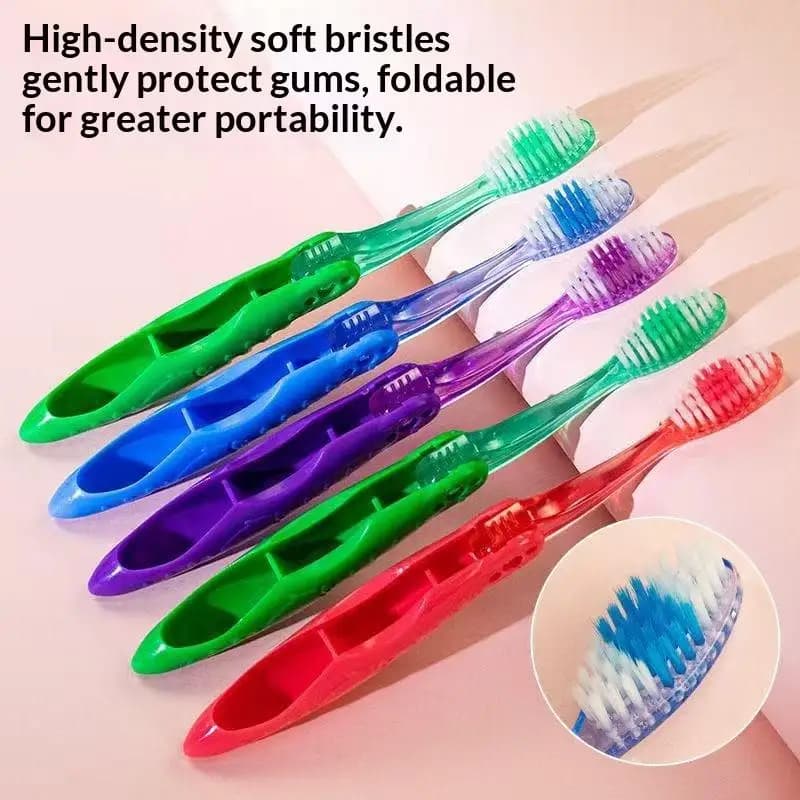 Hygiene Oral Portable Disposable Foldable Travel Camping Toothbrush Hiking Tooth Brush Tooth Cleaning Tools Folding Toothbrush