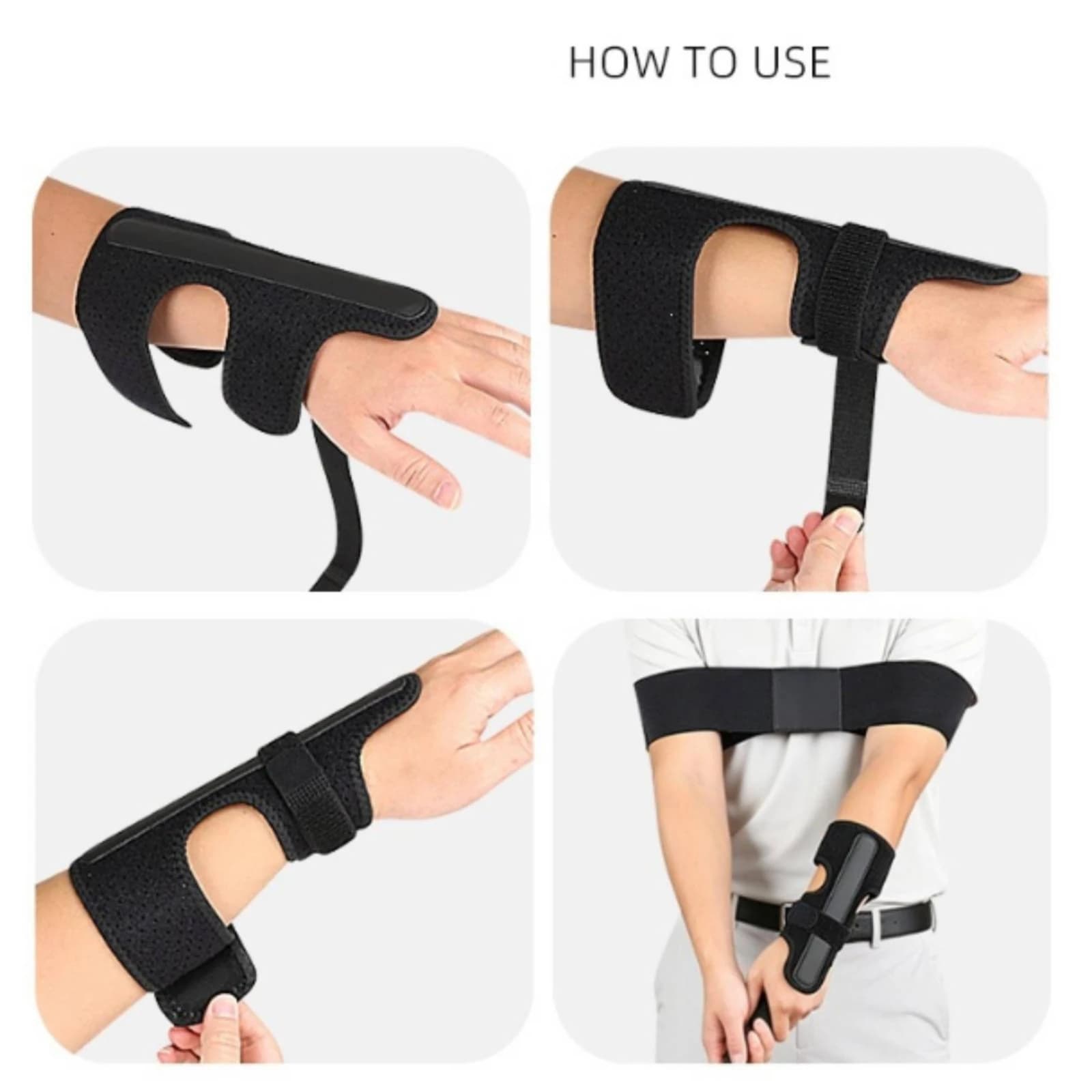 Golf Swing Assist Strap Stabilizing Wrist Support with Aluminum Strip Training Aid Breathable Padded for Golfers, Driving Range