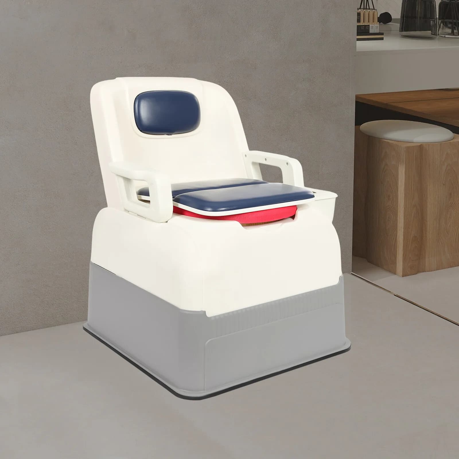 Comfortable Shower Seat for Seniors, Patients and Women in Pregnancy, with Anti-Odor Cushion