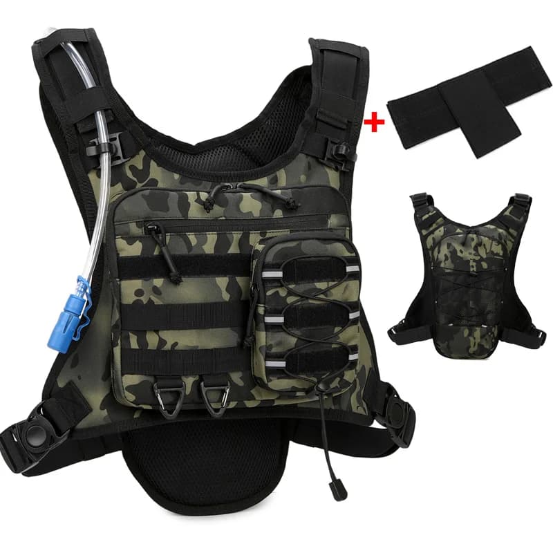 Running Chest Pack Hydration Vest CCW For Cycling Hiking Bicycle Marathon Bag Men Women Sports Tactical Pouch Camping Backpack