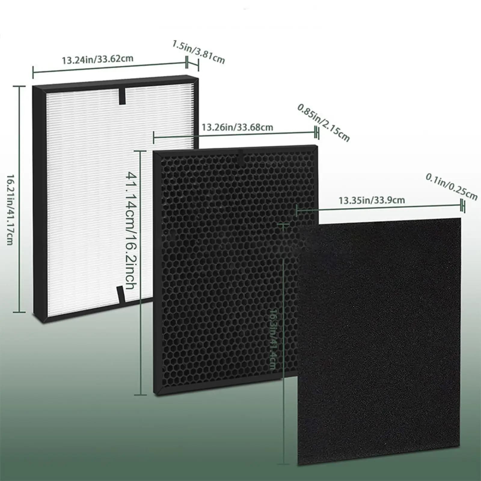 Parte di ricambio per filtro HEPA pre-filtro, facile da installare, per purificatore d'aria 4 in 1 con modelli F3001 F3002