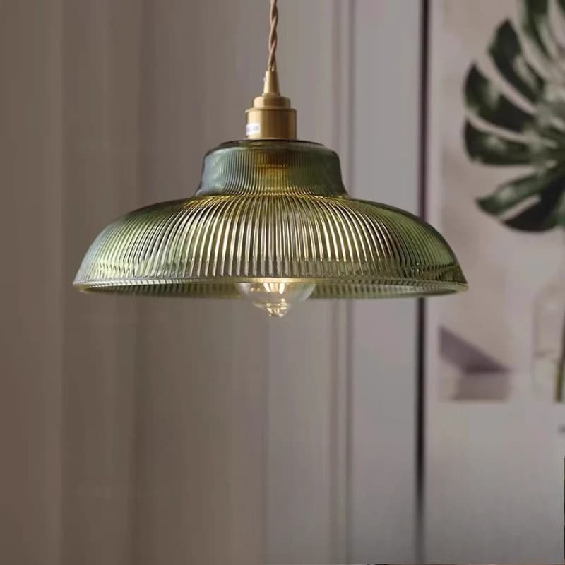 Lampade a sospensione in vetro nordico Apparecchi di illuminazione retrò Illuminazione domestica Camera da letto Soggiorno Ristorante Bar Lampada a sospensione Apparecchio