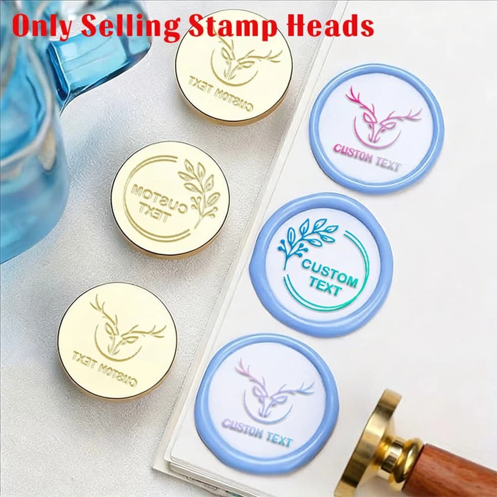 Custom deer-shaped wax stamp, perfect for invitations, lavours and gift packs - 1 piece