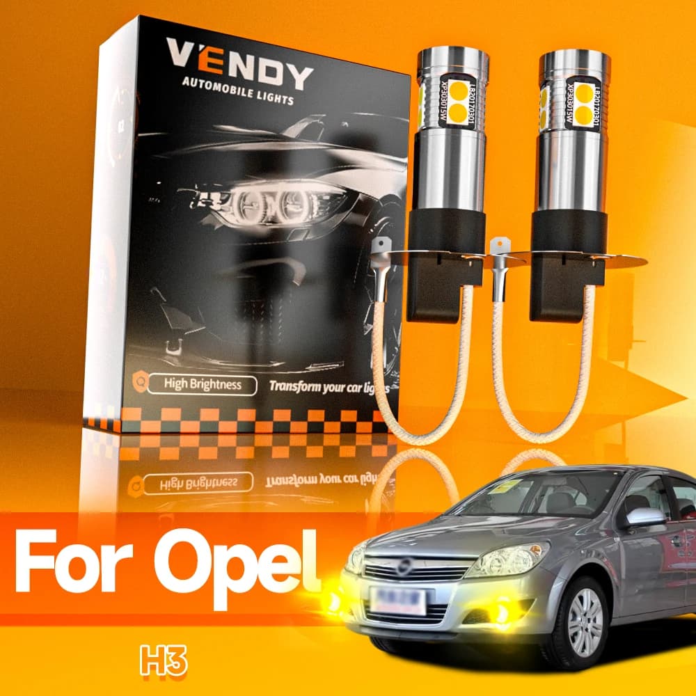 2x LED Fendinebbia Anteriore Blub H3 Lampada Canbus No Error Per Opel Agila Astra FF Corsa Frontera B Meriva A Vectra BC Zafira