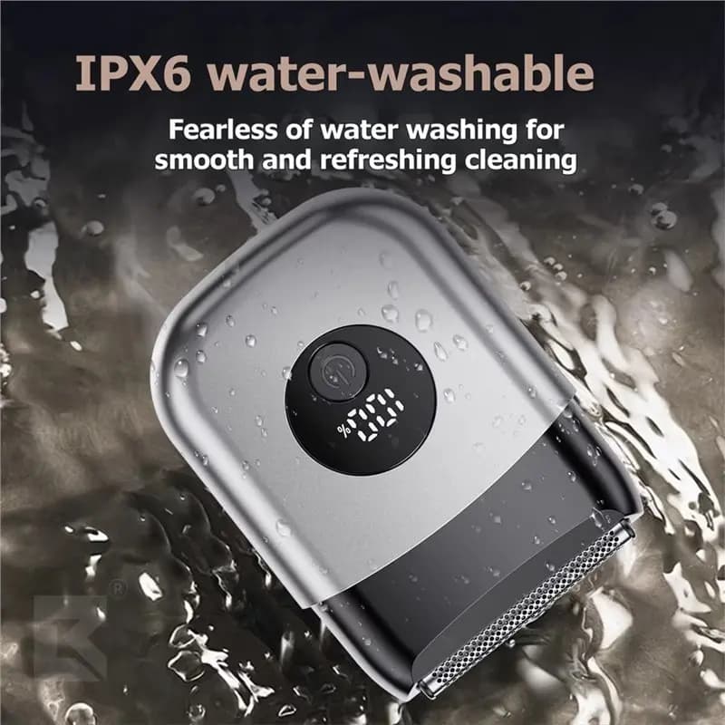 M04K Electric Foil Shaver Portable Travel Razor For Men Rechargeable LED Display Face Shaving Beard Trimmer