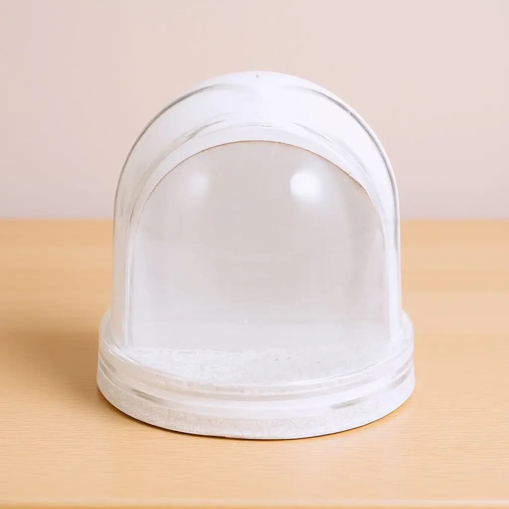 Cornice Portafoto Mini Globo di Neve Vuota per Sublimazione Fai-da-te, Inserto in Carta Personalizzabile, Espositore per Foto Globo di Neve, Cornici Globo di Neve