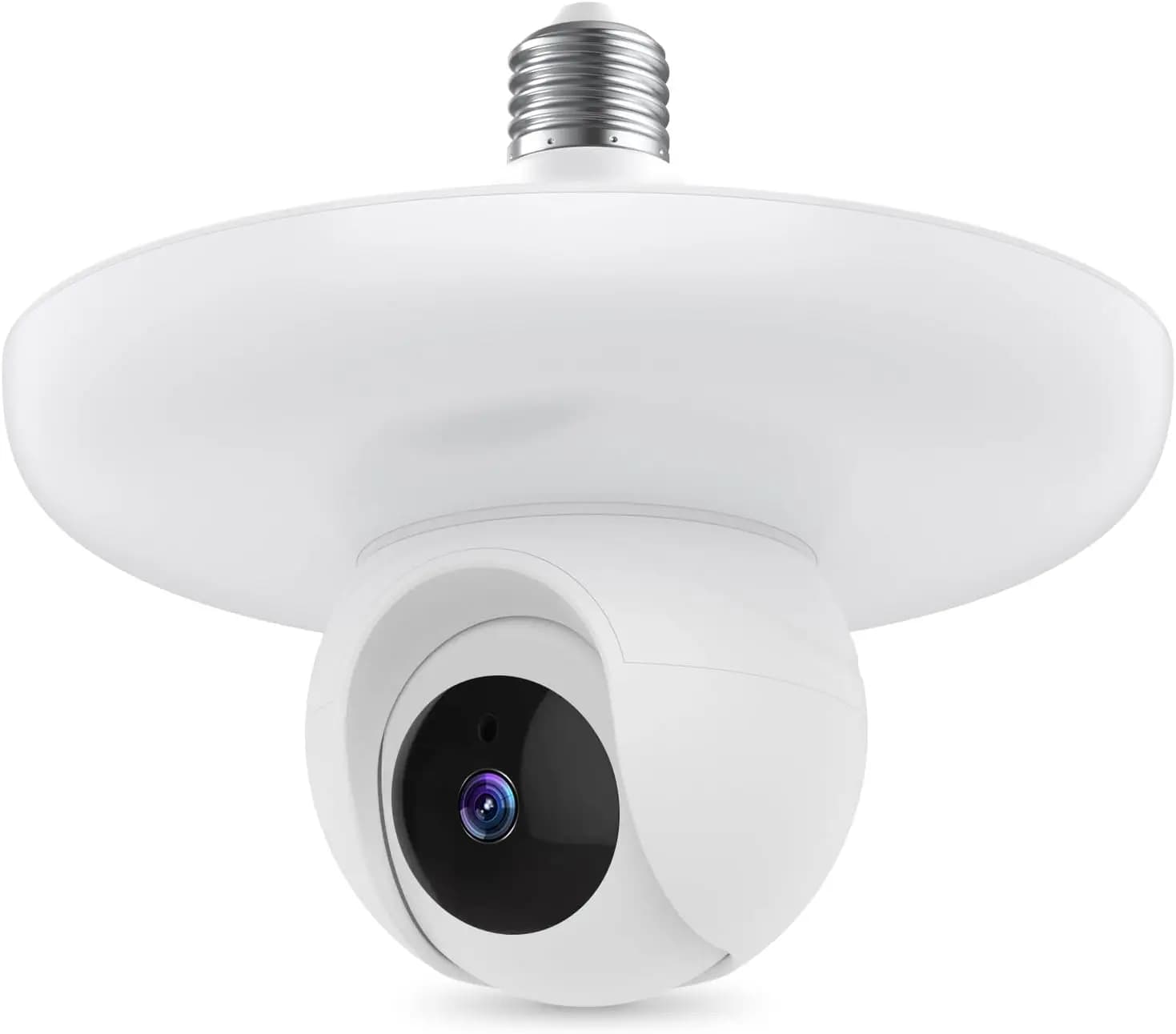 Wireless Bulb Camera 3MP HD WiFi Home Security Camera Smart Spotlight Wireless Surveillance Camera Top-Lamp Light Night Vision