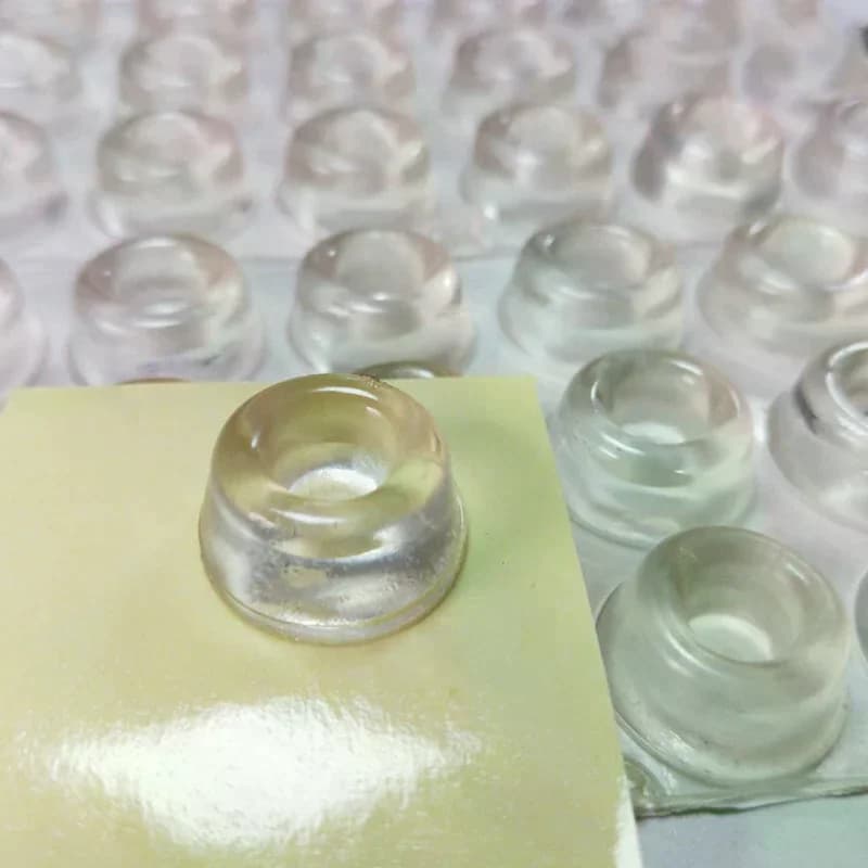 Transparent PVC Crash Pad Transparent Self-Adhesive Door Stopper Rubber Damping Bumper Cabinet Silicone Furniture Pad Protector