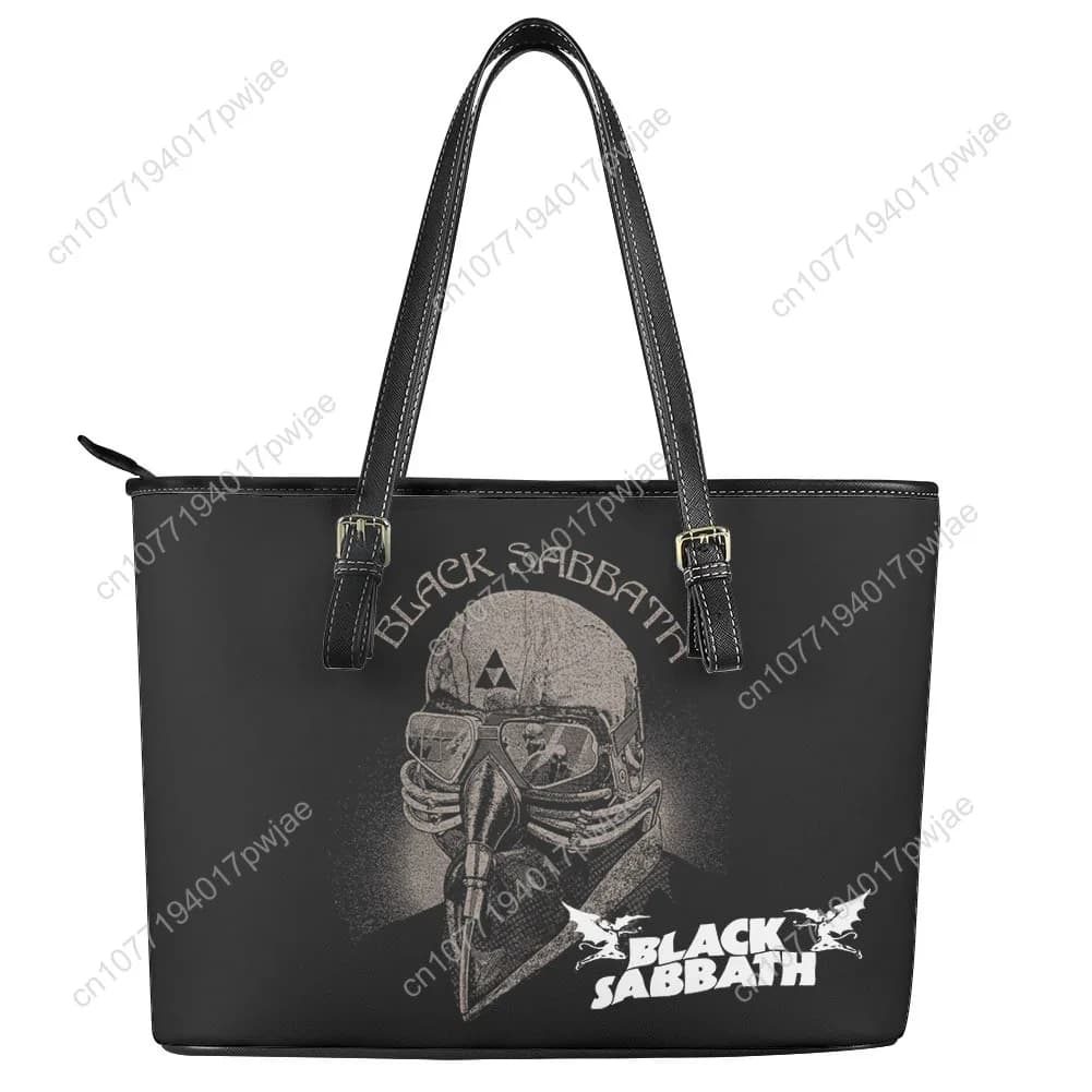 Black Sabbath Rock Band Borsa personalizzata da donna Borsa tote personalizzata da uomo Borsa a tracolla Borsa da viaggio in pelle da lavoro Regalo