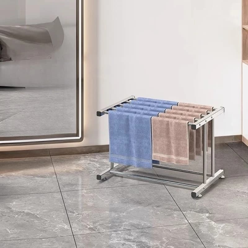 Strong Load Bearing Bathroom Accessories Multilayered Towel Racks Durable Towel Holder Rust Proof Clothes Hanger Household