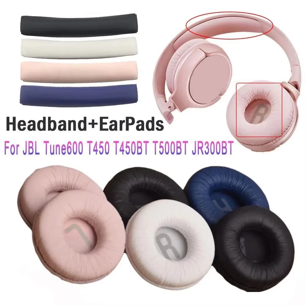 1 Set Rear Pads Pad Covers Top Band for JBL T450BT T500BT Tune600 660 510BT Headset