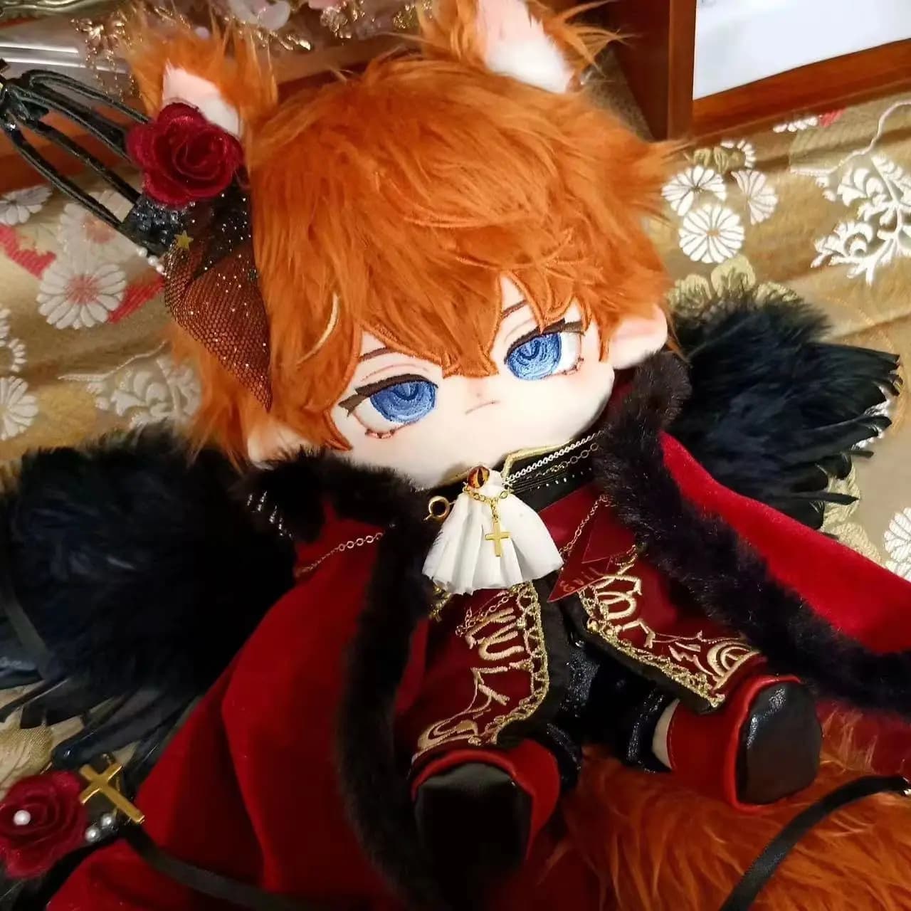 Giocattoli per bambole in cotone Tartaglia Ajax da 20 cm con costume Genshin Impact Kawaii Dress-up Burattino Regalo da collezione per bambini Adulti