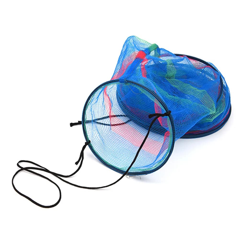 Rete Pieghevole Colorata per Pesce Secco 25x65cm, Rete Portatile in Nylon per Pesca, Protezione per Pesci all'Aperto