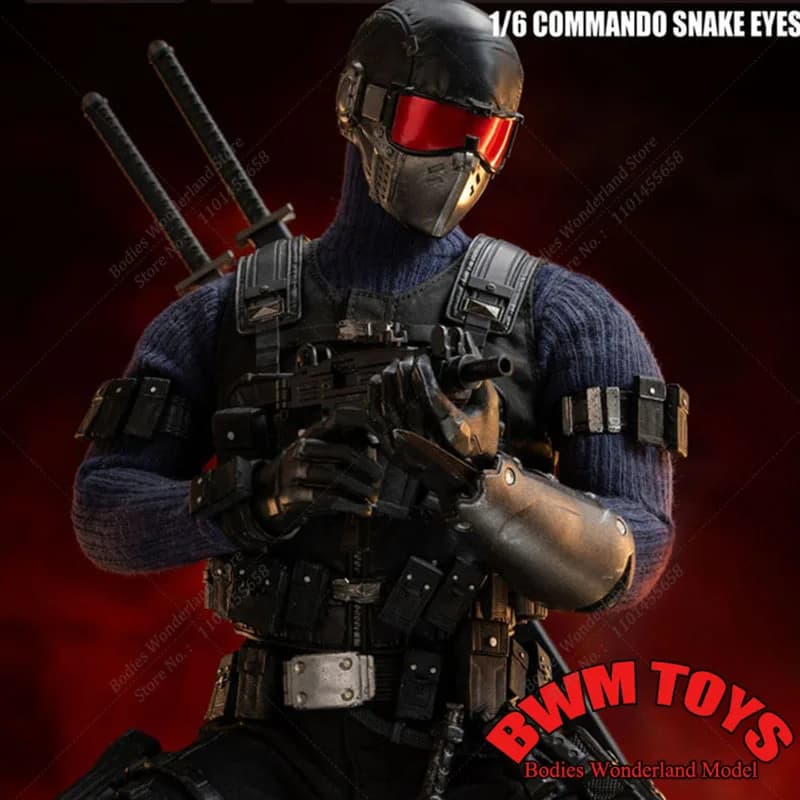 In Magazzino Threezero 3Z05500W0 1/6 Bilancia Da Collezione Commando Snake Eyes FigZero 12 pollici Maschio Solider Set Completo Action Figure Modello