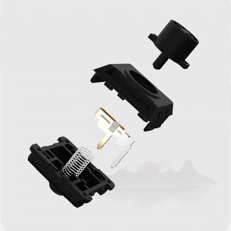 Kailh Interruttore a basso profilo Personalizzato POM completo La serie Elenements Hide Mountain Nero Nuvola Bianco Pioggia Tastiera da gioco Interruttore PC