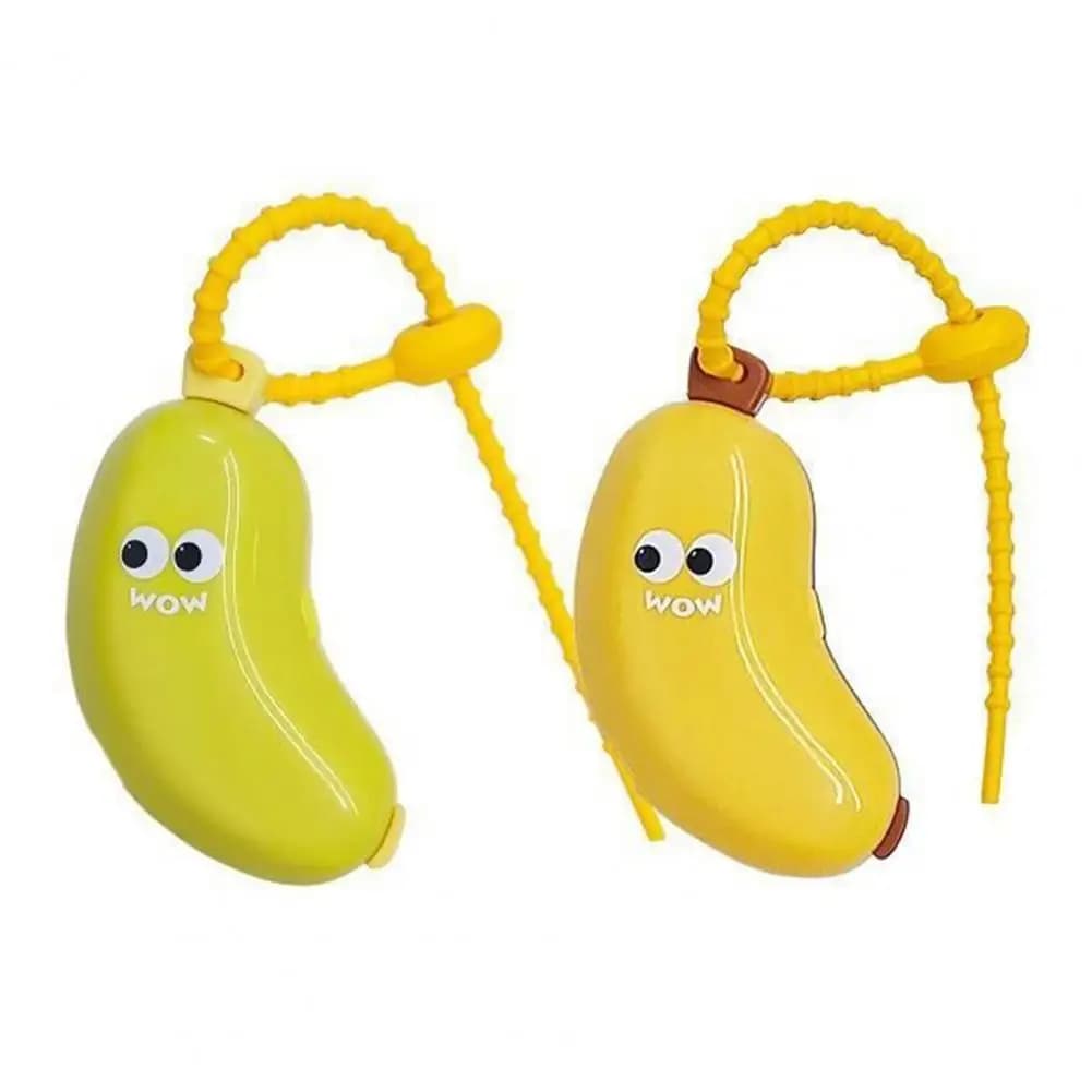 Portaspazzolino Copri spazzolino a banana con dispenser di dentifricio Supporto portatile compatto per testina spazzolino per set