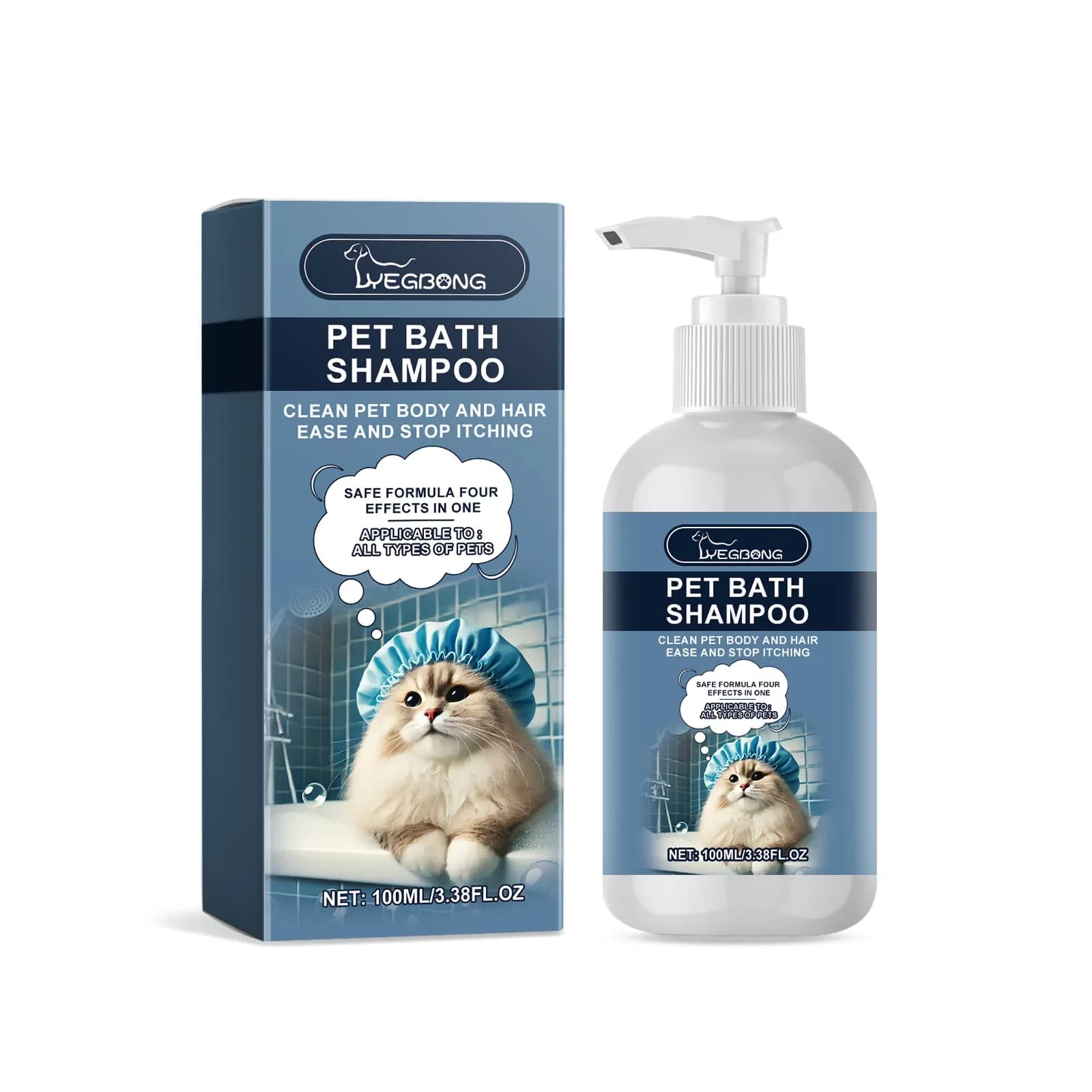 Shampoo per animali domestici, gatto e cane Sapore di cocco Bagno detergente idratante Gel doccia nutriente Shampoo delicato