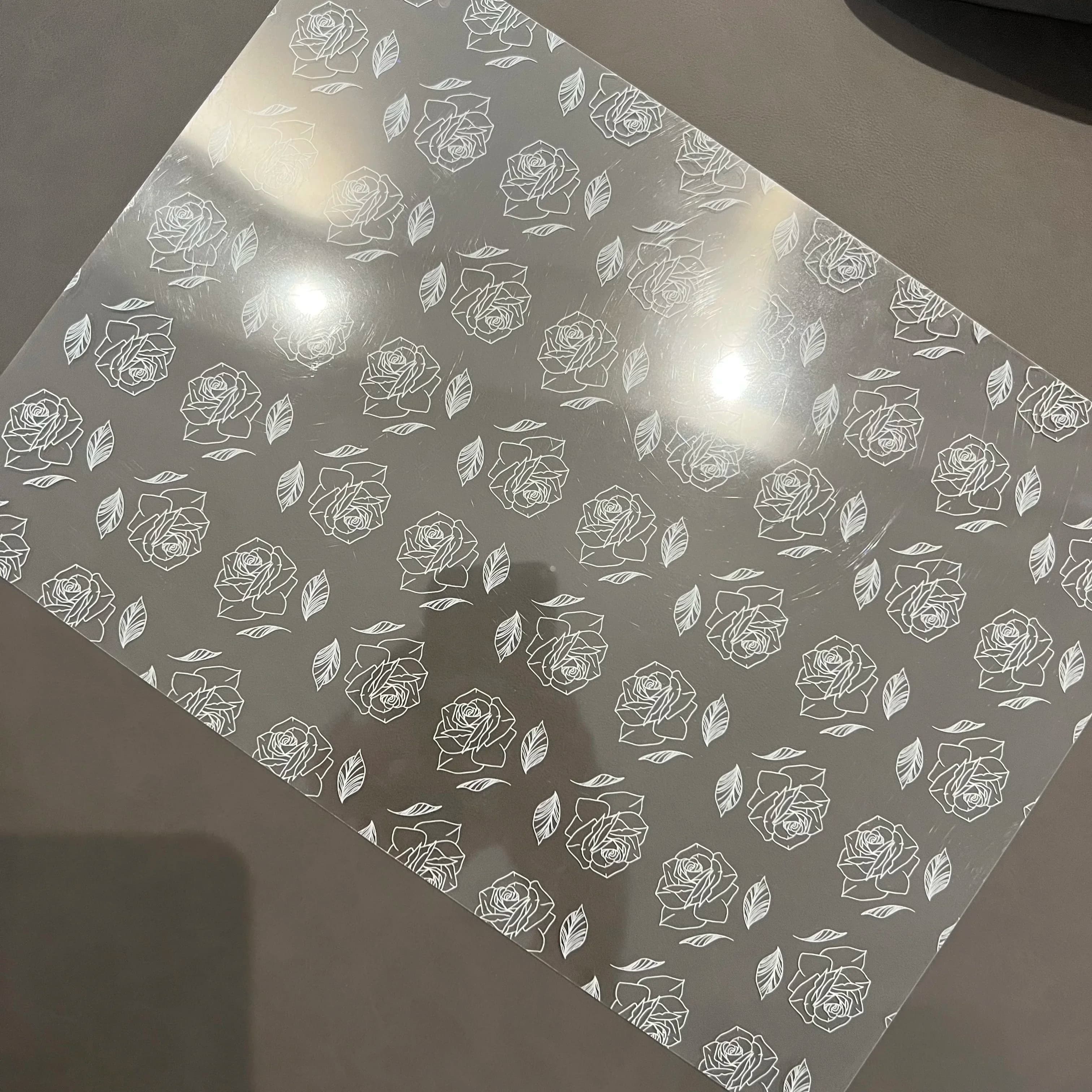 Inserto per copertina per notebook a fogli mobili trasparenti con motivo floreale A4 Divisori per animali domestici Separatore indice Diario Planner stazionario