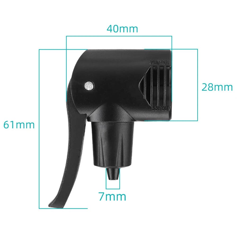 Bike Pump Nozzle Set 5PCS Featuring Integrated Selfswitching Design And Large Diameter for exhaust Holes For Reliable Air