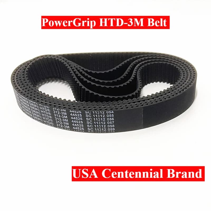 HTD1512-3M 1956-3M 2004-3M PowerGrip HTD Belt Tools 3D Printer Machine Lawnmower Engine Generator Decked Belt