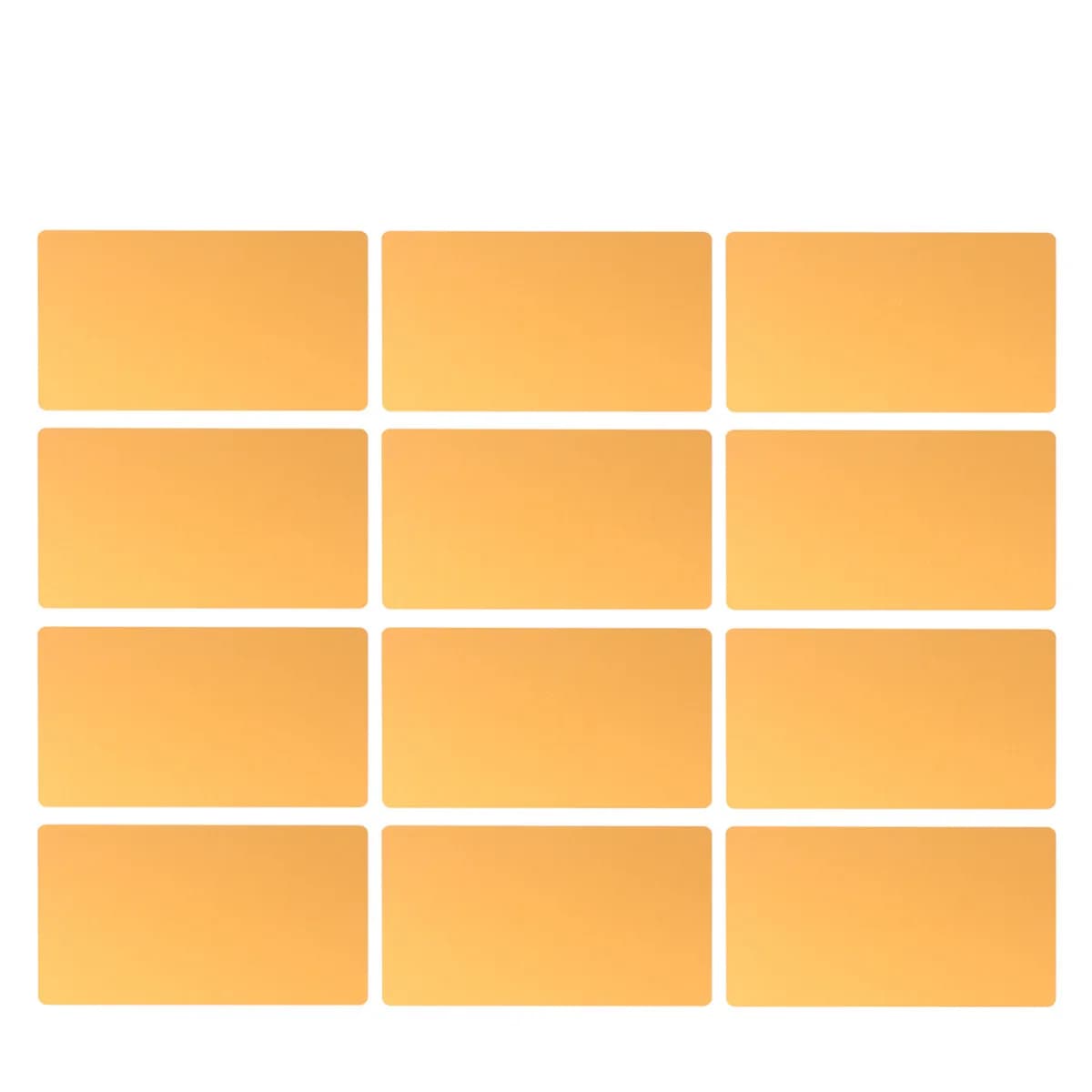 50Pcs Blank Credit Card Name Cards 0.2mm Aluminum Thin Colored Anodized Laser Engraver Compatible Cnc DIY Rounded