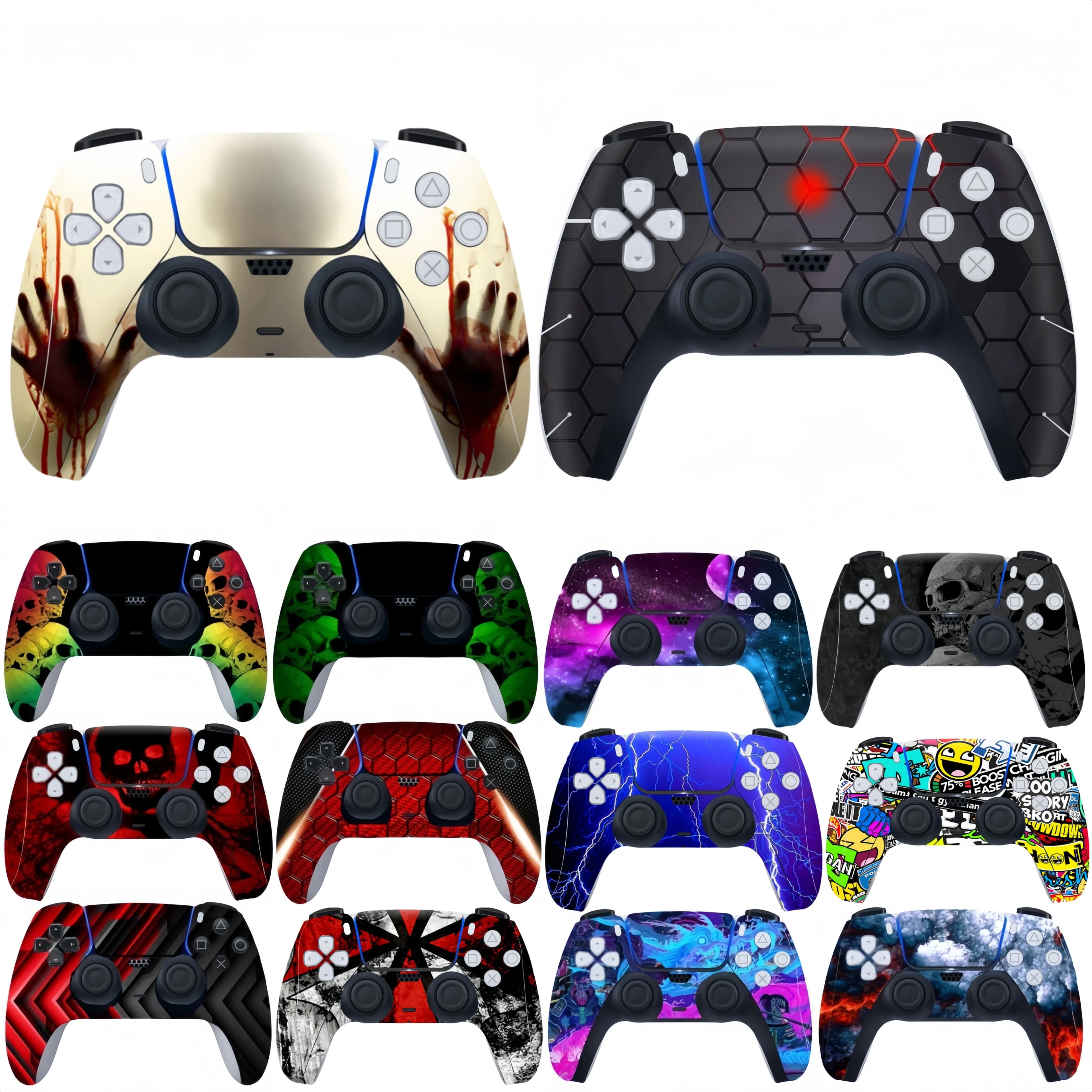 Adesivo protettivo antiscivolo per PlayStation 5 PS5 Gamepad Joystick Controller Accessori Decorazione Decalcomania Adesivi pelli
