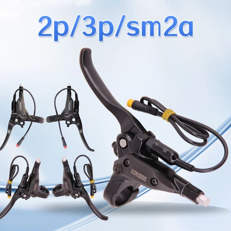 Leva freno sm2a a 2 3 pin Leva freno spegnimento con sensore Maniglia freno idraulico per bicicletta Olio per bici scooter elettrico