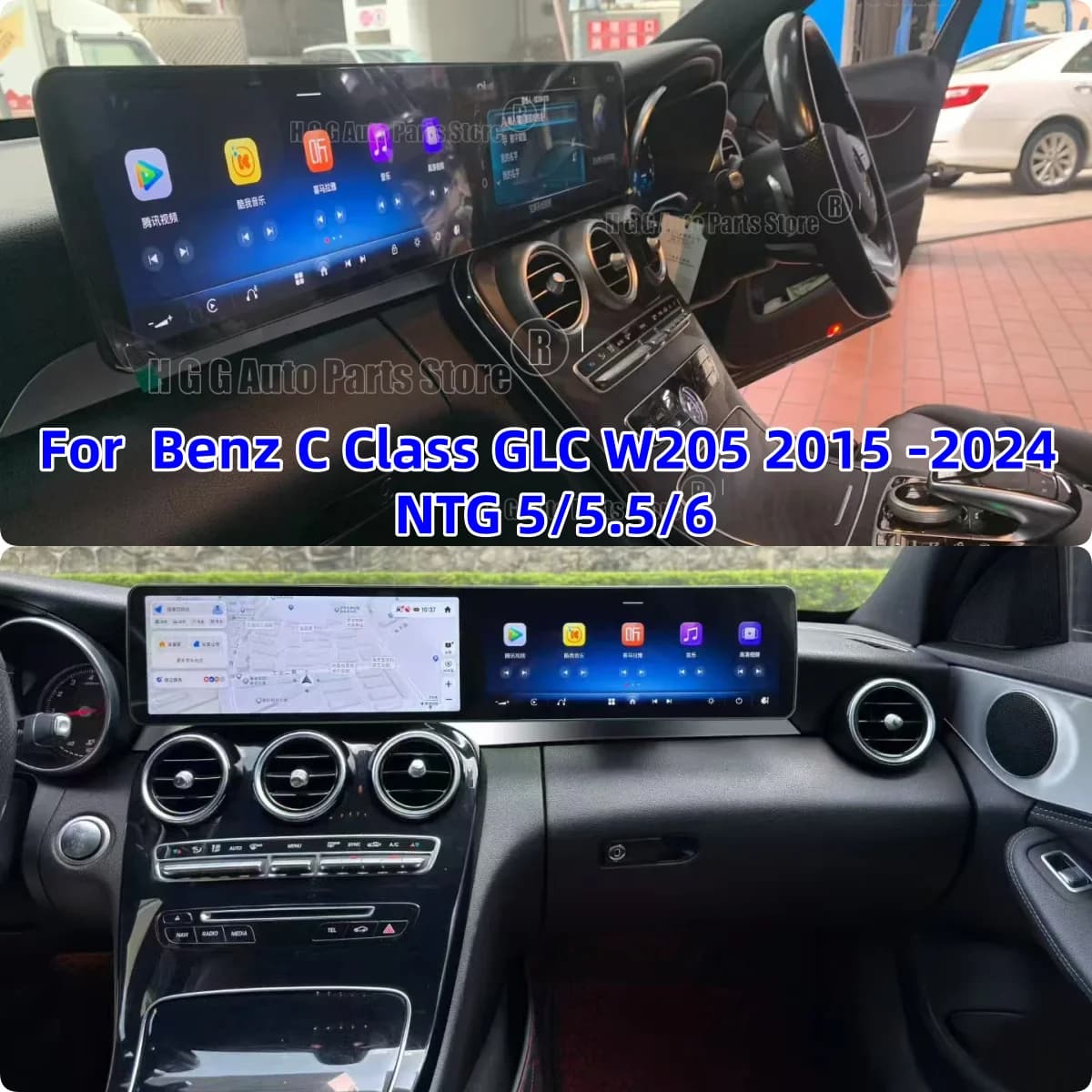 Android 13 Touch Screen Autoradio Per Mercedes Benz Classe C GLC W205 2015 -2024 NTG 5/5.5/6 GPS Lettore Multimediale Auto Stereo
