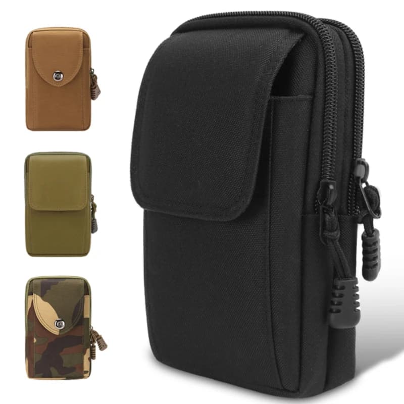 Marsupio da uomo piccolo, borsa tattica da cintura ​ Borse Portatili in Nylon Resistenti e Impermeabili per Sport e Caccia all'Aperto