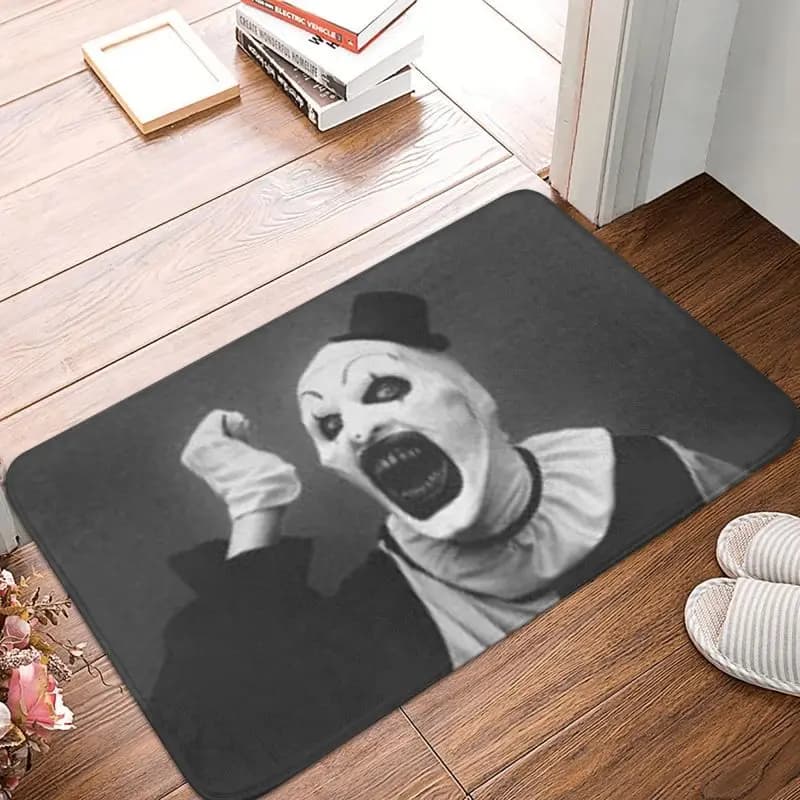 Halloween Movie Terrifier porta d'ingresso pavimento tappetino d'ingresso Indoor Horror Clown bagno cucina zerbino balcone tappeto tappeto