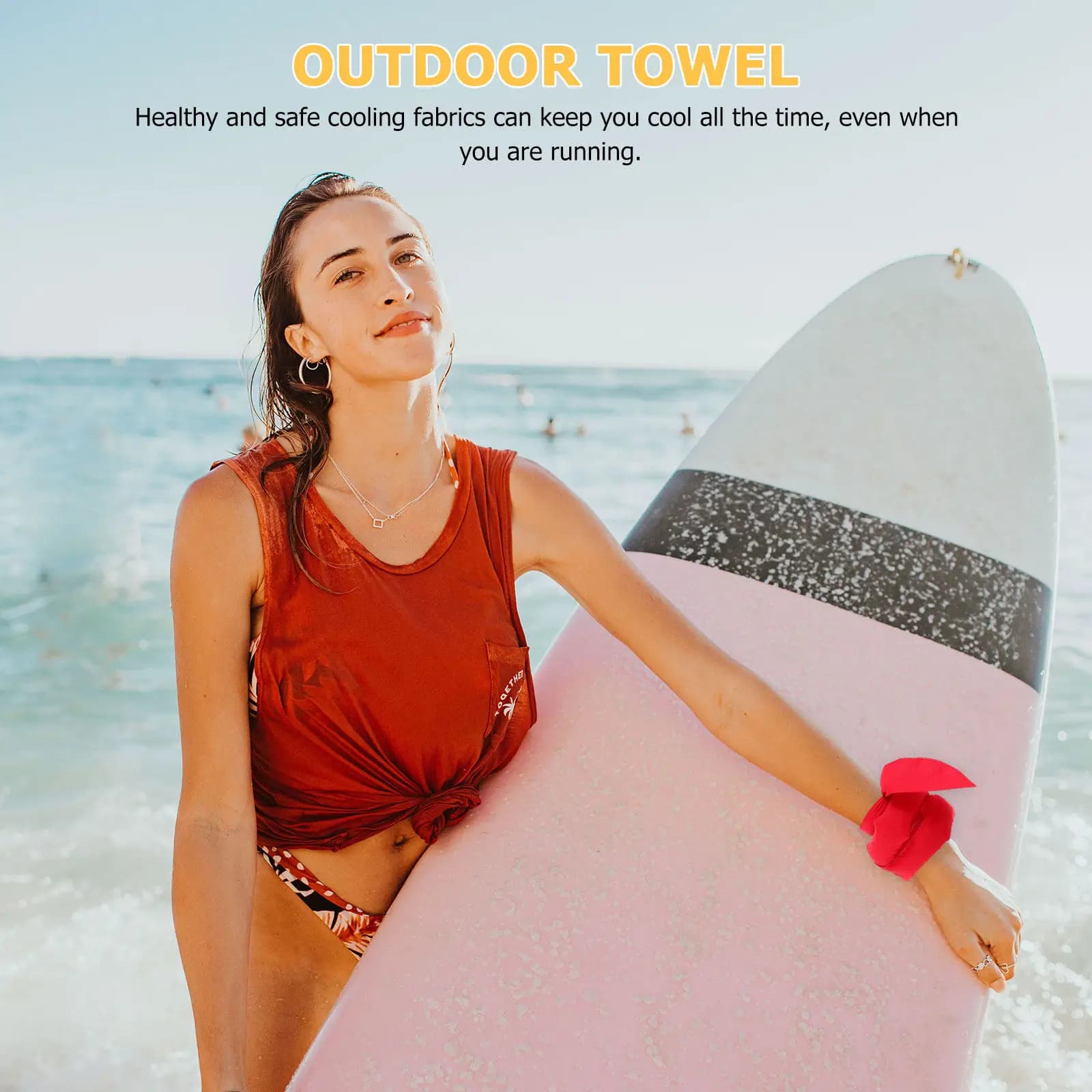 9Pcs Cooling Neck Scarf Ultra-Thin Breathable Sweat Absorbent Towel for Fitness Camping Swimming Fast Drying Outdoor Towel