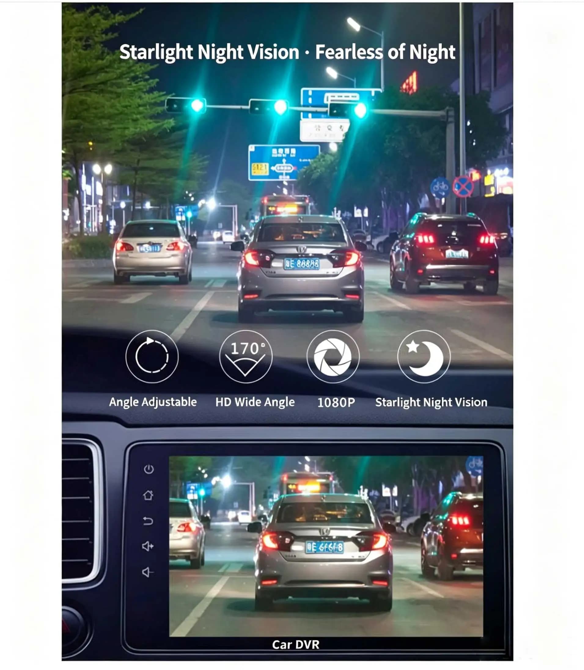 For Toyota RAV4 HIACE Innova Land Crusier Sequoia Car 4K Wifi DVR Car Driving Video Recorder G-Sensor Parking Camera Black Box