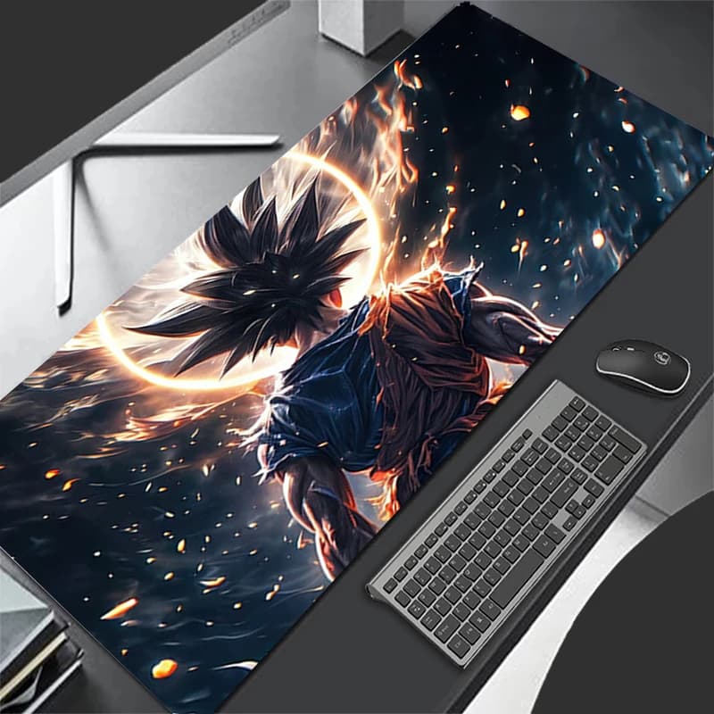 Tappetino per mouse da gioco Dragon BallZ DBZ, grande tappetino per mouse da computer in gomma naturale con bordo rinforzato, tappetino per mouse da gioco di grandi dimensioni.
