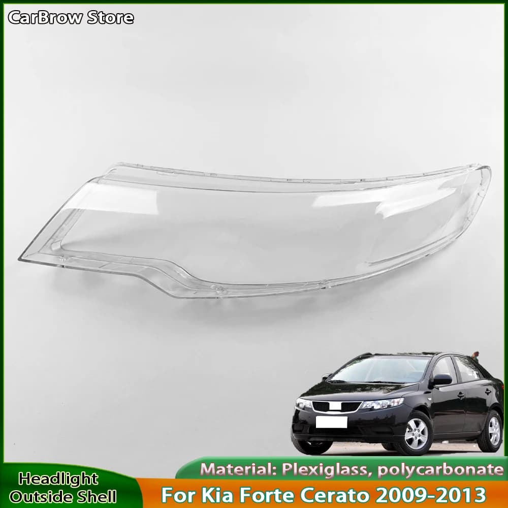 Copertura del faro per Kia Forte Cerato 2009 2010 2011 2012 Faro trasparente Shell Lente Plexiglass Auto Parti di ricambio