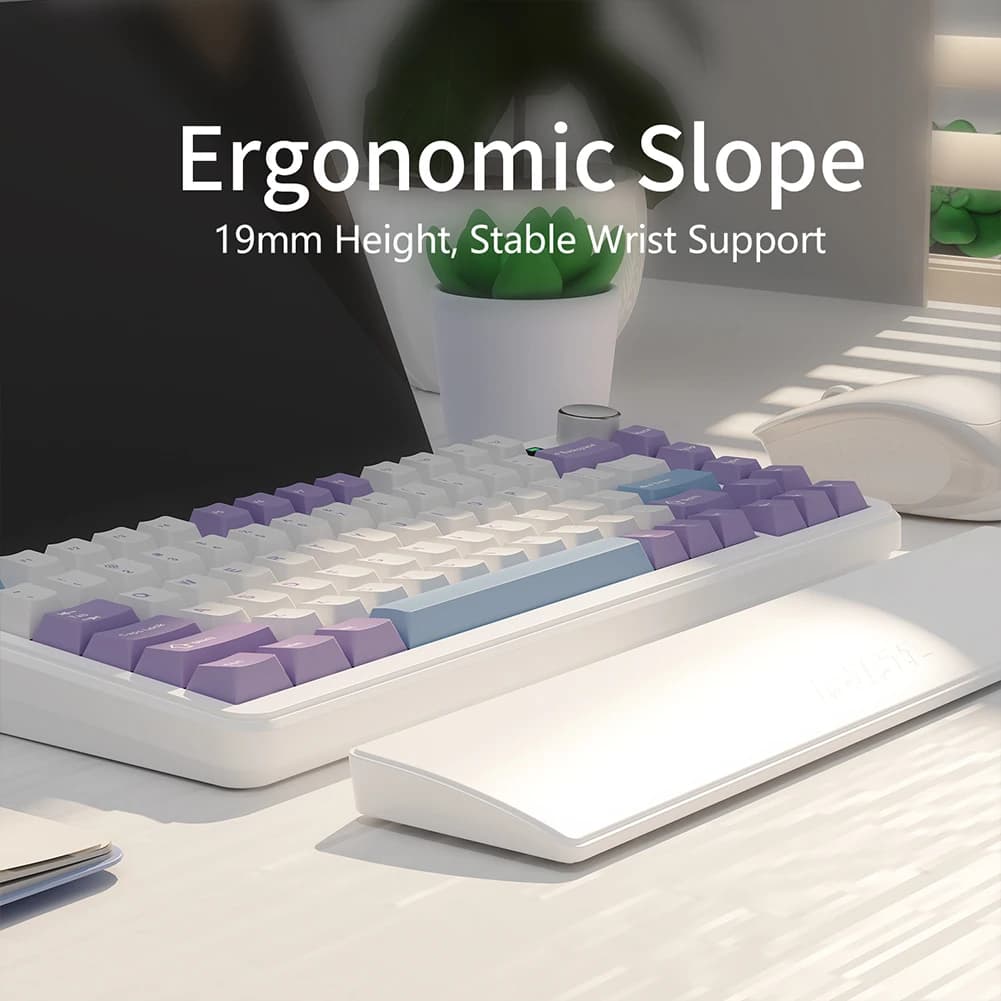 Supporto per polso ergonomico con base stabile in gomma antiscivolo a 81 tasti per lunghe ore di lavoro, studiare i giochi