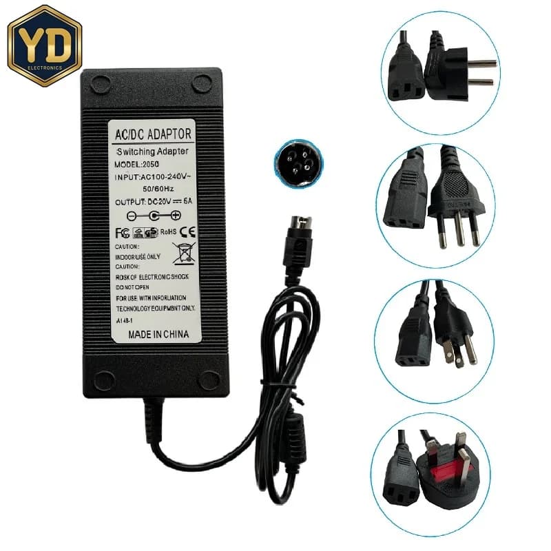 LINKE TWADP100 4pin 20V 5A Power Supply Adapter Applicable For GE vivid i Color Ultrasound Charger Adapter Applicable