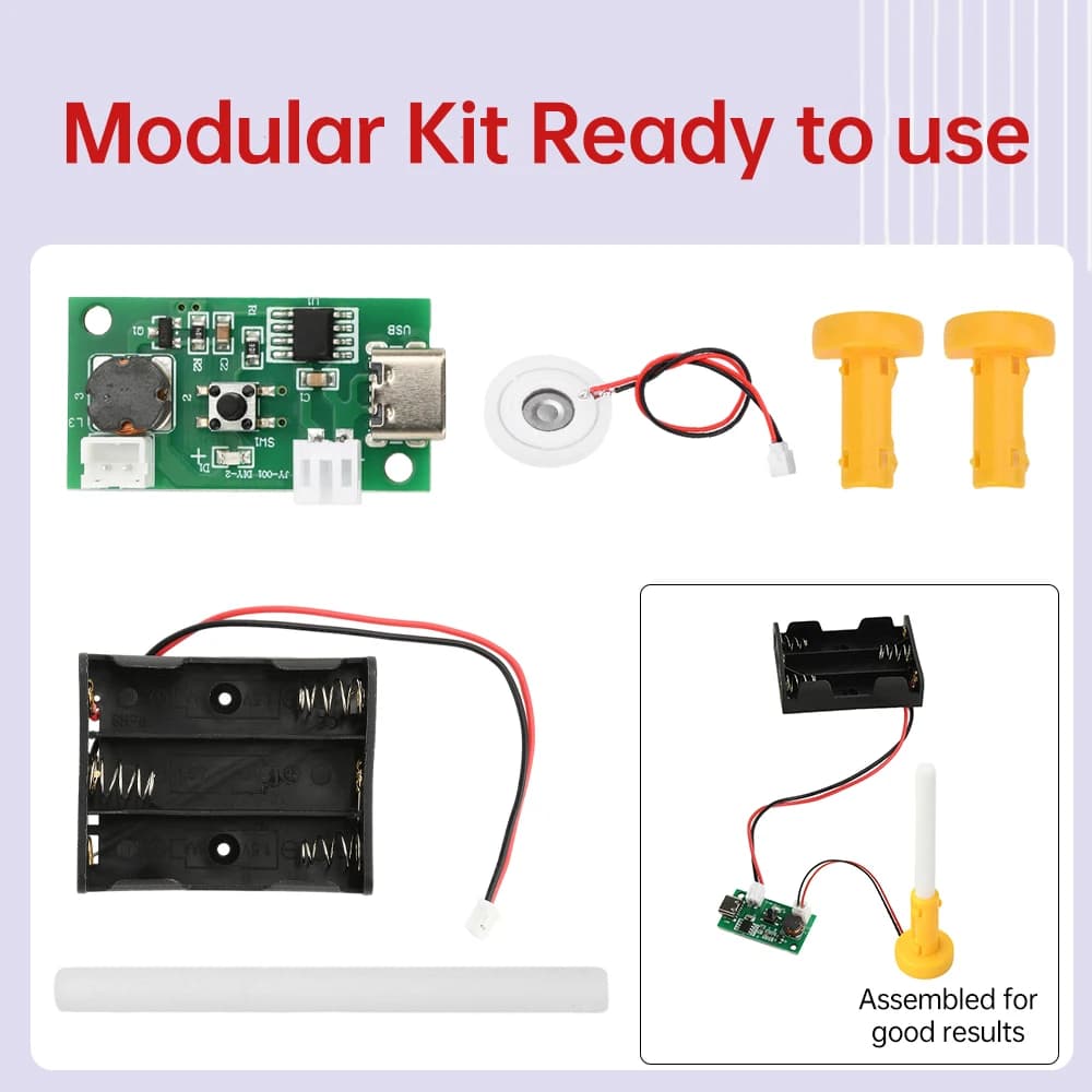 Mini Umidificatore Kit FAI DA TE Modulo Atomizzatore A Testa Singola Doppia Alimentazione DC 4.5-5V Tipo-C Interfaccia Ad Ultrasuoni Fogger Circuito Driver