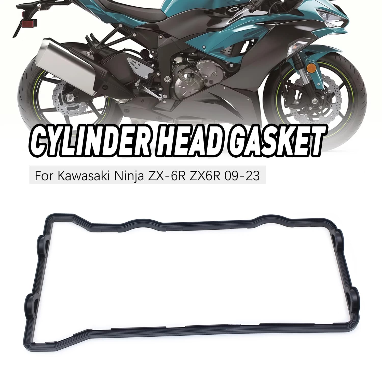 Guarnizione coperchio testata cilindro moto per Kawasaki Ninja ZX-6R 2009 2010 2011 2012 2013 2014 2015 2016-2025 11061-0375 parti