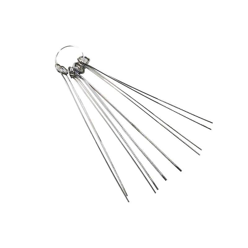 10 Set di aghi in acciaio inossidabile Circuito elettronico PCB Foro passante Ago Dissaldatura Strumento di riparazione per saldatura 100mm 0.5-1.5mm 10 set