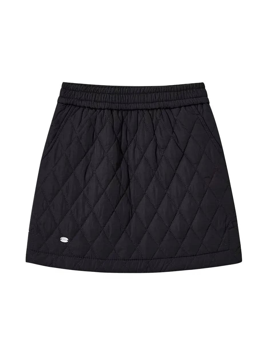 Thickened Cotton Half Skirt Women's Spring Autumn Winter High Waist Bodycon Bloomer Short Skirt Fashionable Versatile Style
