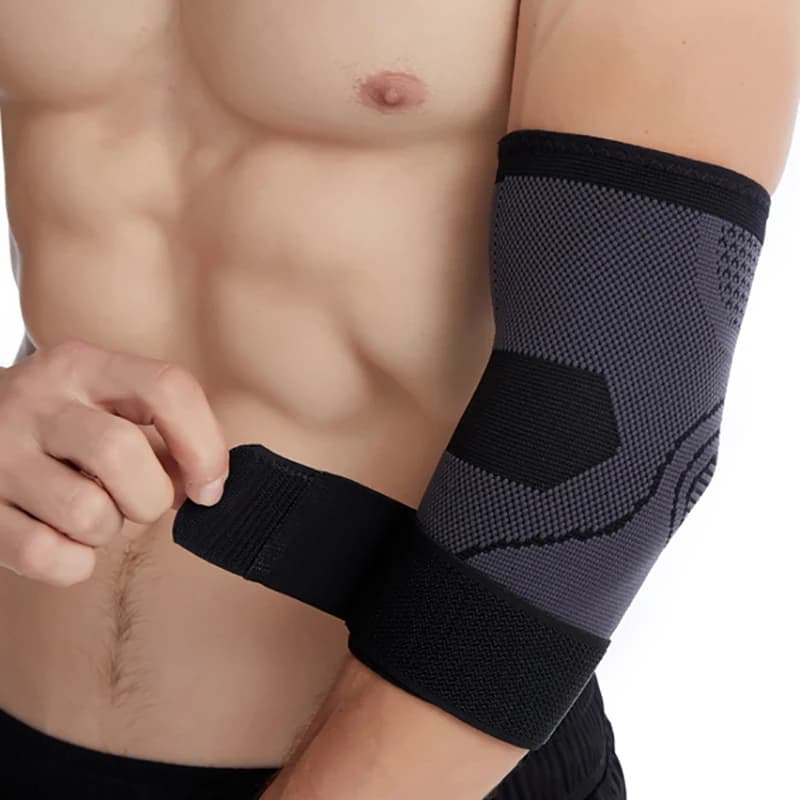 Supporto per gomito a compressione, tutore per alleviare il dolore alle articolazioni del polso, supporto per epicondiliti e recupero sportivo, tutore per gomito regolabile per lo sport