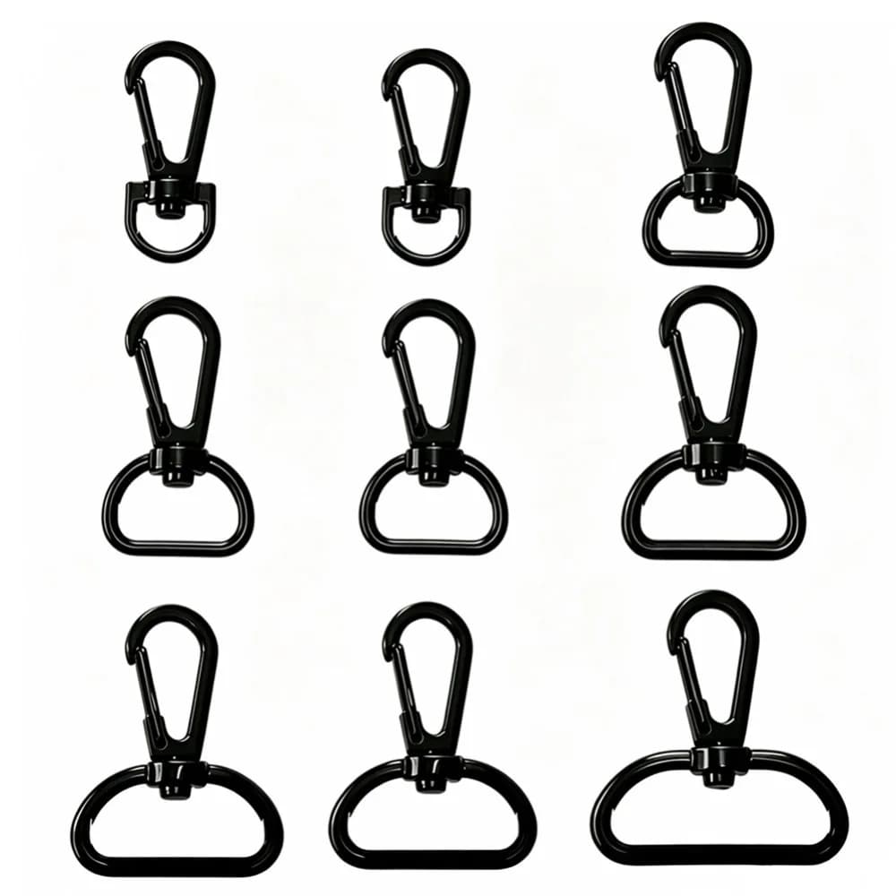 5/10Pcs 10-32mm Bag Zinc Alloy Buckle Swivel Lobster Clasp for Keychain Snap Ring Backpack Strap Carabiner Clip Accessories