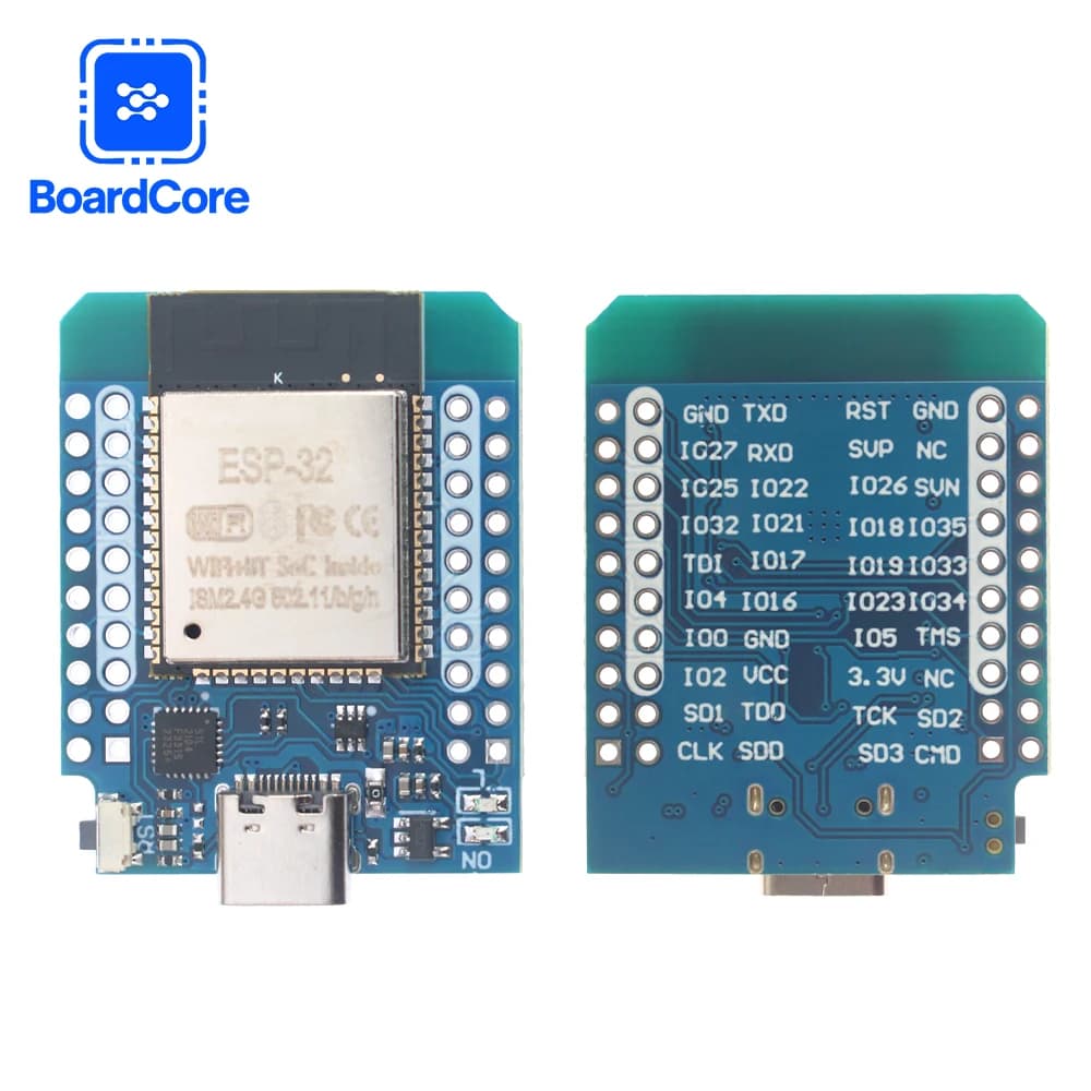 Wireless WiFi BT-Compatible D1 Mini Dual-Core Module ESP32 IoT Micro USB Development Card Type-C CP2104 For Arduino Programming