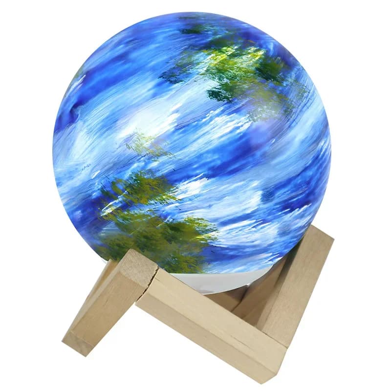 Lampada da scrivania pianeta luminoso Terra Sole Luna Venere Lampada da notte Lampada da comodino per bambini asilo Protezione per gli occhi a LED