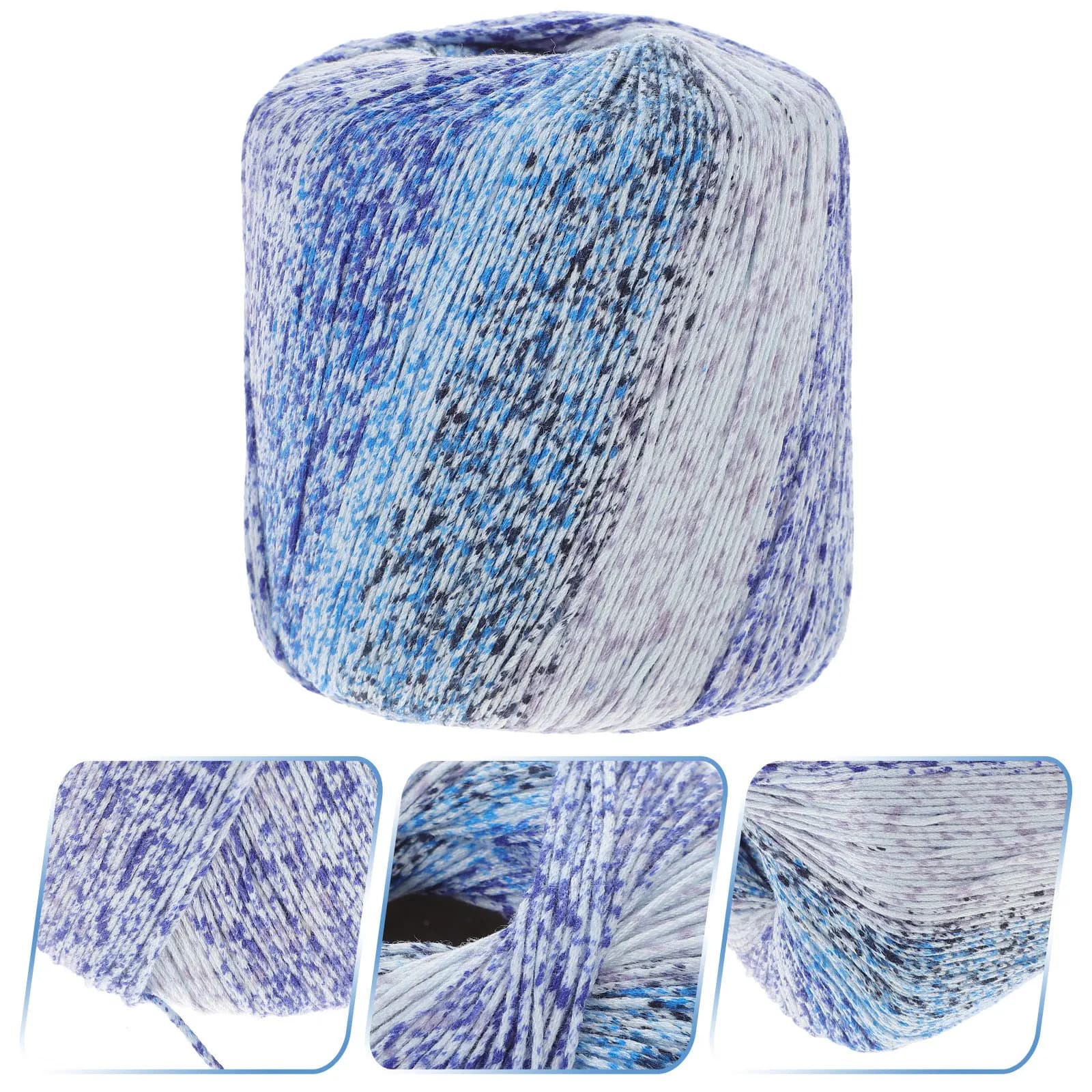 1 Roll 13 Color Segment Dyed Cotton Yarn Knitting Crochet DIY Handmade Gift Scarf Hat Shawl Gloves Sweater Warm Soft Thick