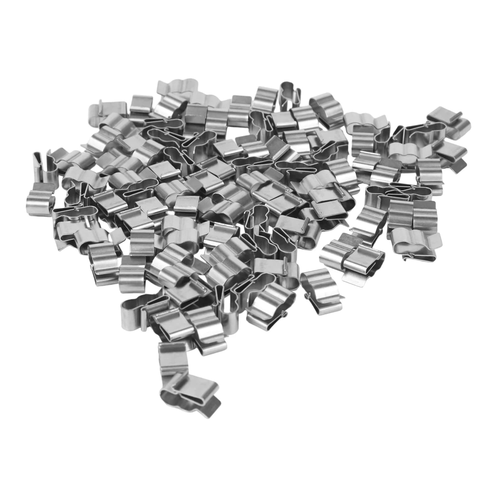 100 Pezzi Morsetti per Cavi di Pannelli Solari in Acciaio Inox SUS304 Resistenti per Gestione Efficace dei Cavi e Installazione